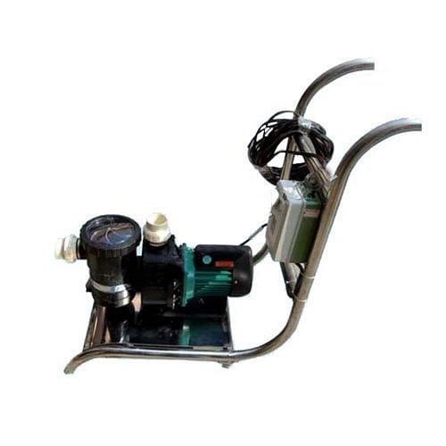 Filter Electricity Swimming Pool Suction Sweeper Machine With SS Trolley