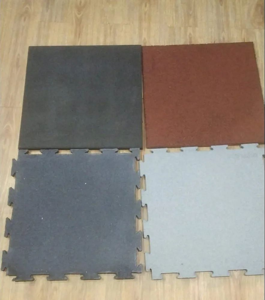 Fitness Accessorieswala Indoor Gym Rubber Floor Tiles, Thickness: 10 mm