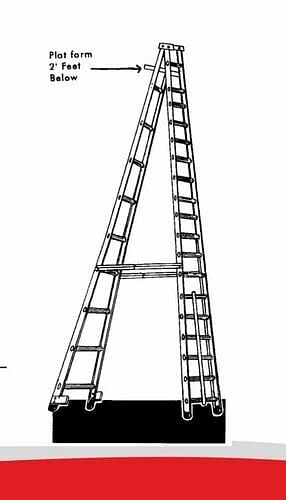 Folding Platform Ladder