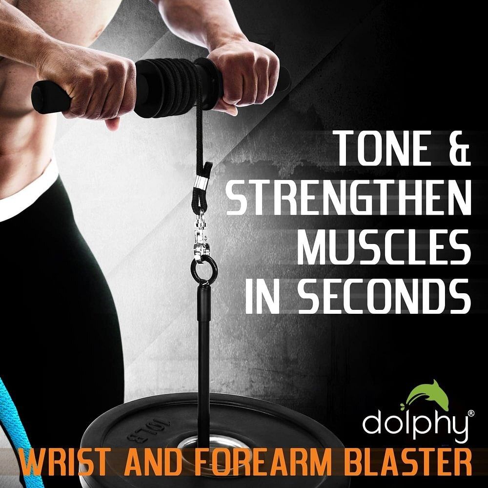 Forearm Blaster/Arm Twister with Anti-Slip Soft Foam Grip Handles