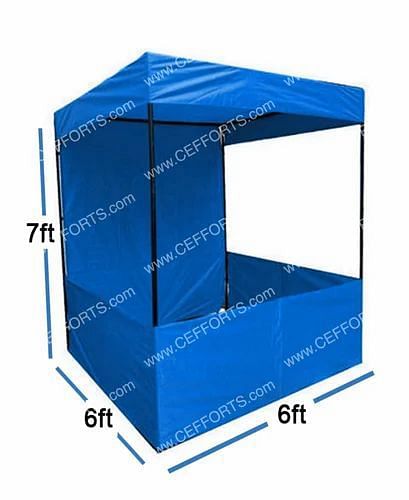 Free Hand Demo Canopy Tent Plain red, For Outdoor Events, Size: 4x4x7