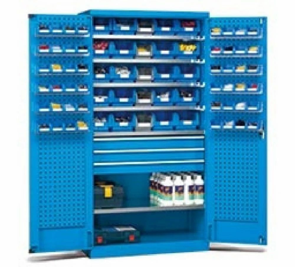 Free Standing Unit Mild Steel Industrial Storage Work Centre Solutions, Storage Capacity: 60Kg