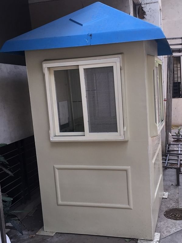 FRP Blue,Grey Commercial Security Cabin