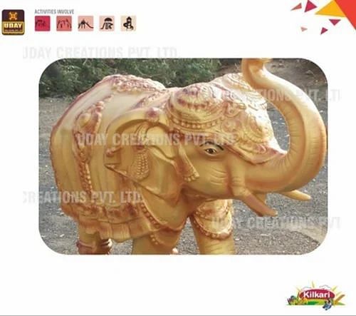 FRP Fair Elephant Statues for Promotional Use