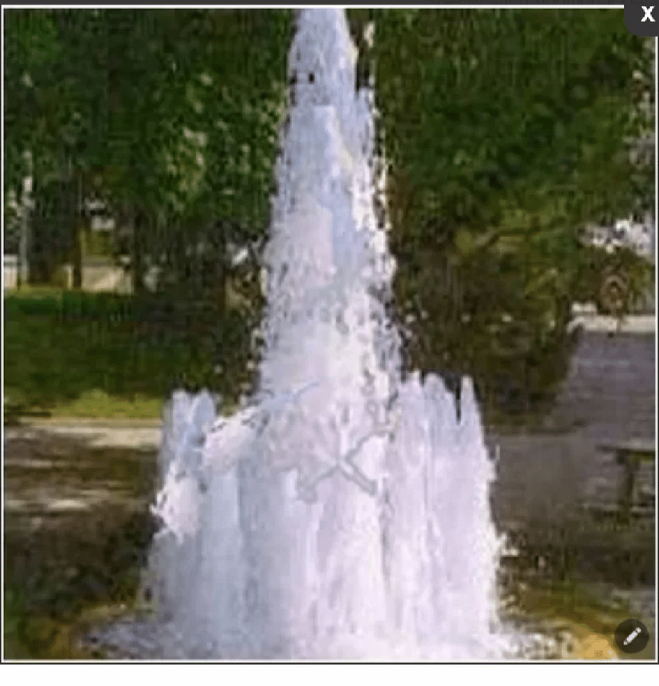 FRP White Geyser Jet Fountain