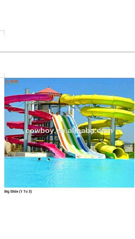 FRP(fibre reenforced plastic) Pool Water Park Slide