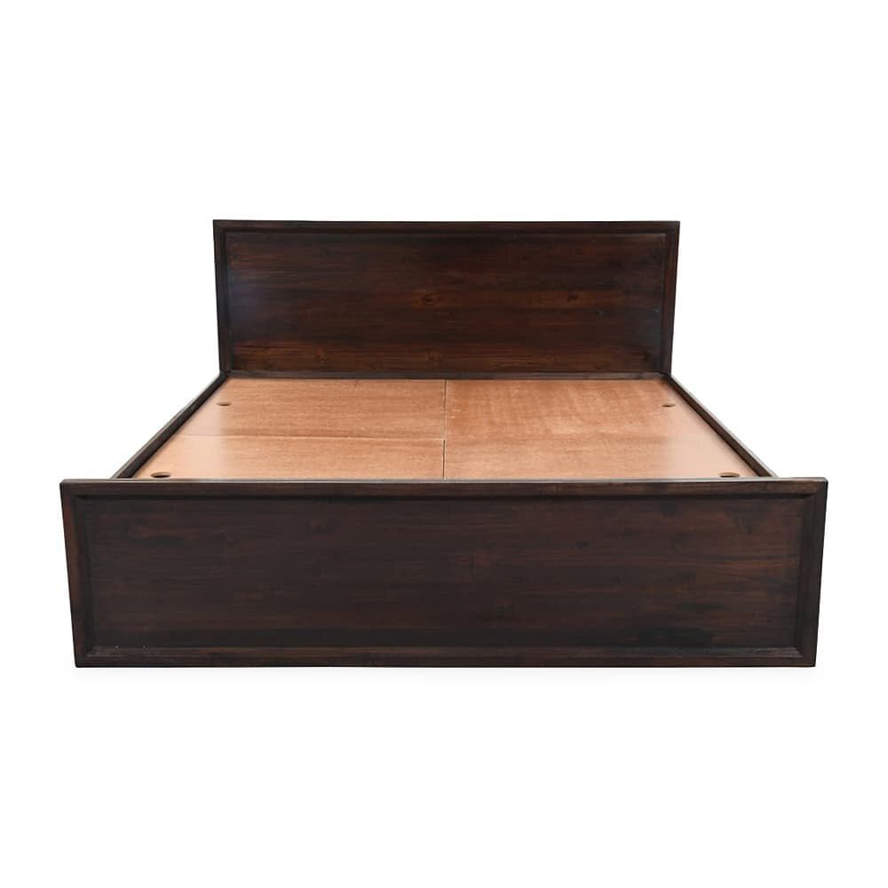 Full Size Teak wood Bed, With Storage