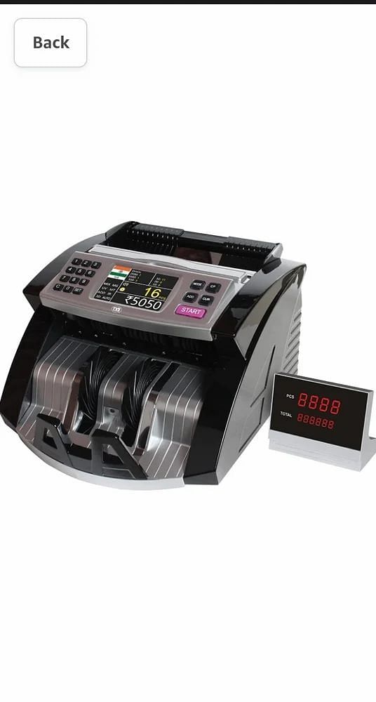 Fully Automatic TVS Cc 453 Star Cash Counting Machine, For Bank, Counting Speed: 1000 Note Per Minute