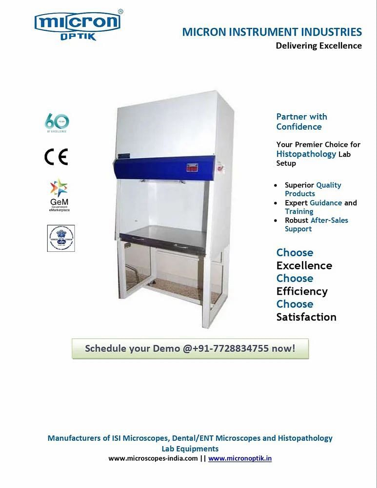 Fume Hood Make Micron Optik (CE, ISO Certified)