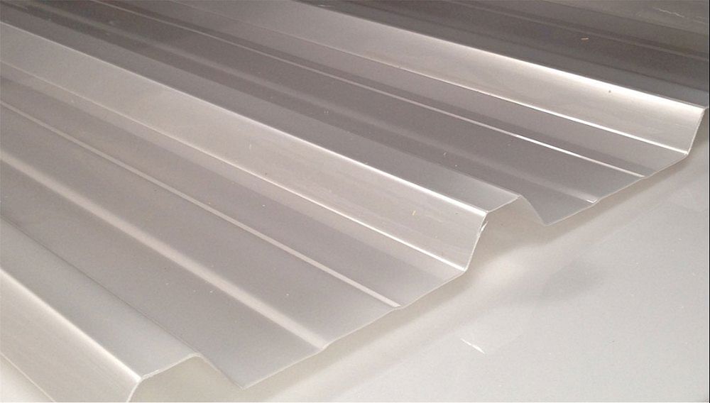 Galvanised TRANSPARENT Profile Polycarbonate Sheets, Thickness Of Sheet: 1mm, Area Of Application: Roofing Clading