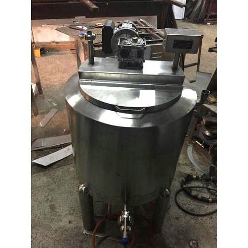 Galvanized Iron Silver Double Jacketed Boiling Vat, Capacity: 1000L, Material Grade: SS309