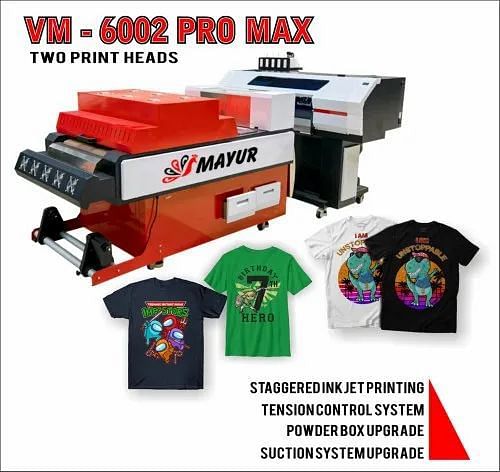 Garments Digital Printing Direct To Film Printer 6002, Model Name/Number: Vm-6002 Pro Max, Dimension / Size: 237*71*63 CM