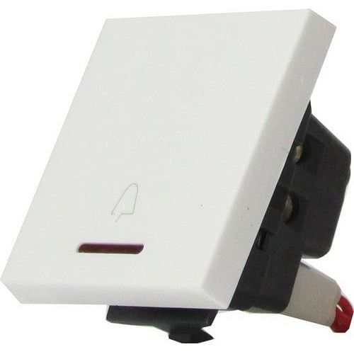 Gate White Plastic Great White 10 One Way Electrical Switch, Switch Size: 1 Module, ON/OFF