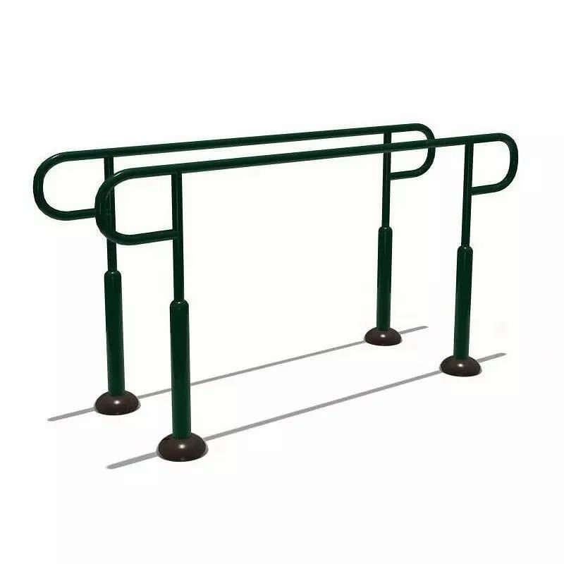 Gi galvenised iron Blue Parallel Bar Outdoor Gym Equipment, Size: 6""5"" X 3'' X 4''