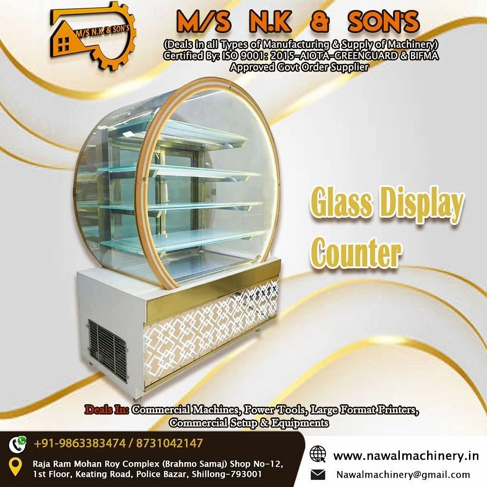 Glass Display Counter