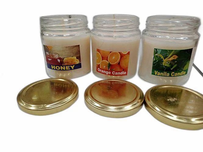 Glass Jar Candles 2.5 inch DI 3 Inch  Height