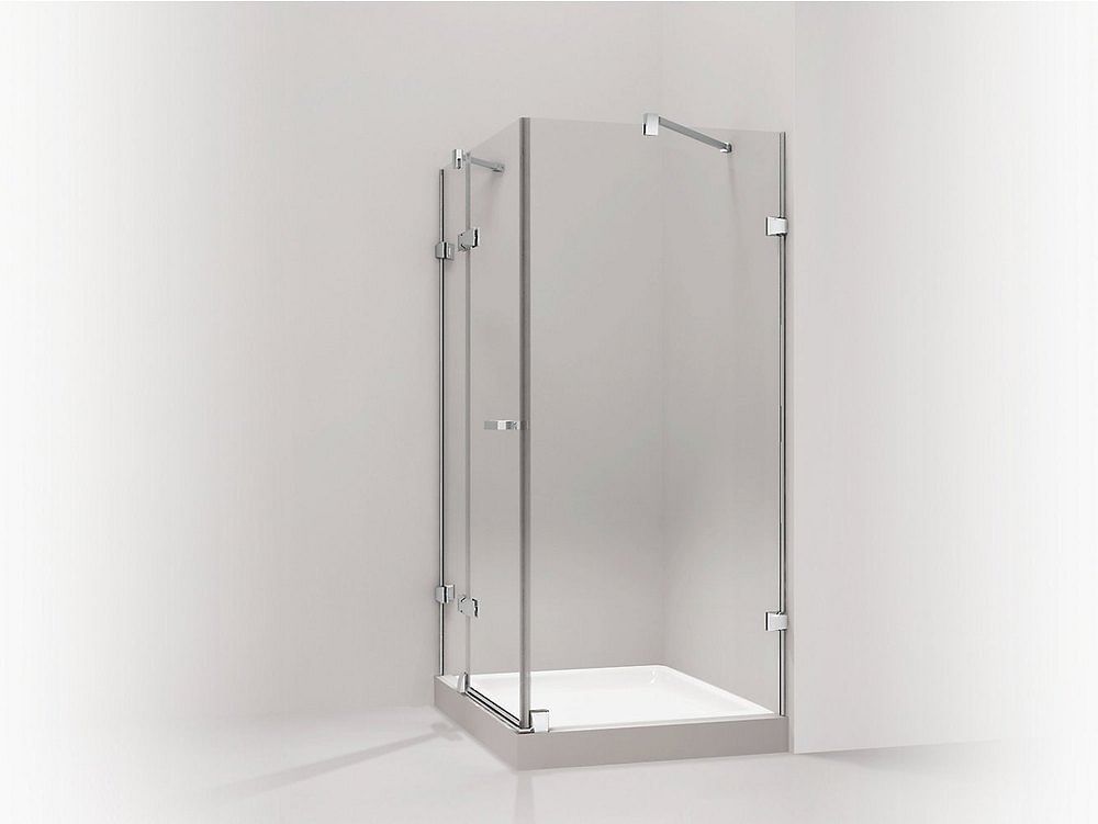 GLASS Sliding L-Shaped Shower Cubicle