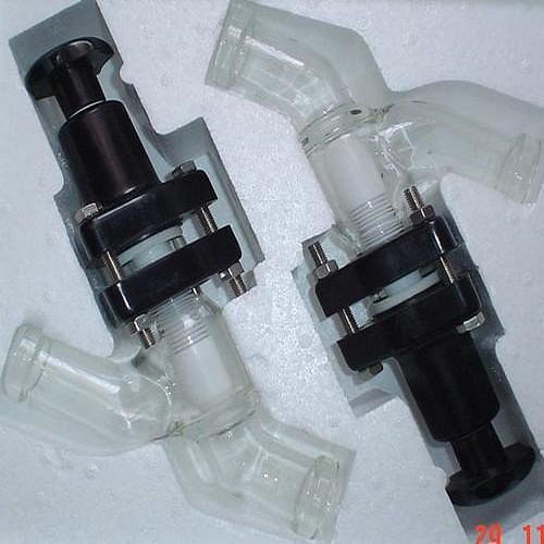 Glass Valves, For Chemical/Pharma Industry, Valve Size: 1 inch