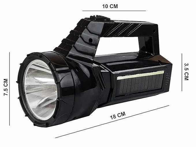 Globex ABS Plastic Portable Emergency Lights Rechargeable High Brightness Flashlight Led Torch Light