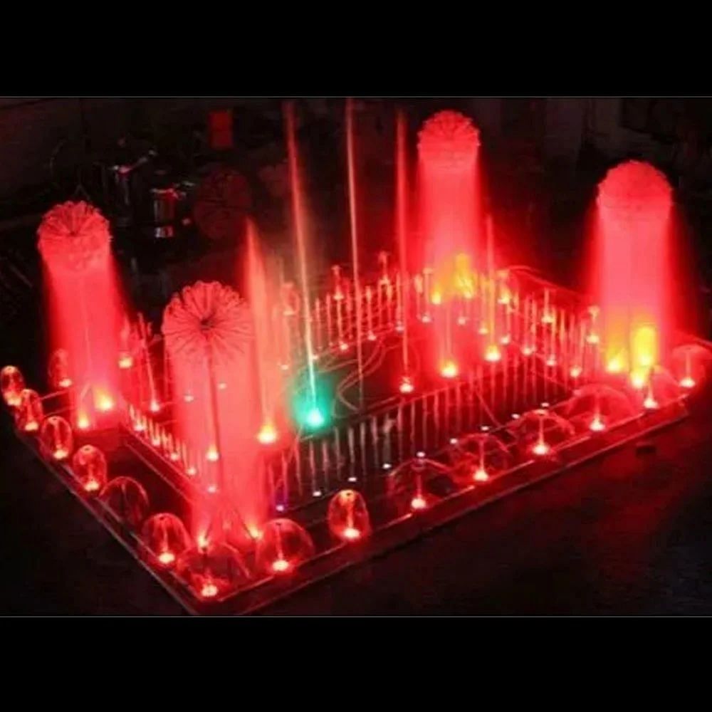 Golden Gear Driven Metal Nozzle Musical Fountain Manufacturer In Raipur