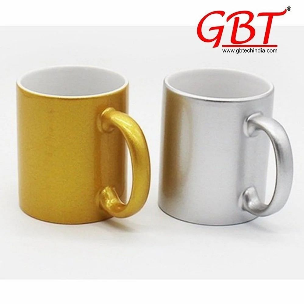 Golden,Silver Golden and Silver Mug