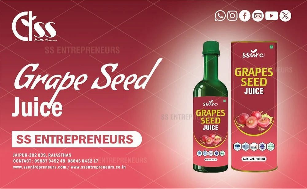 Grape Seed Juice, Packaging Type: Bottle, Packaging Size: 500 Ml