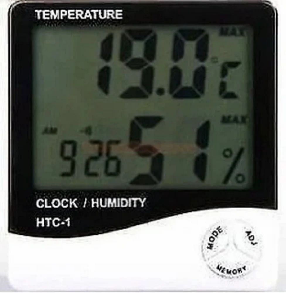 Gray Plastic Digital Hygrometer, For Laboratory