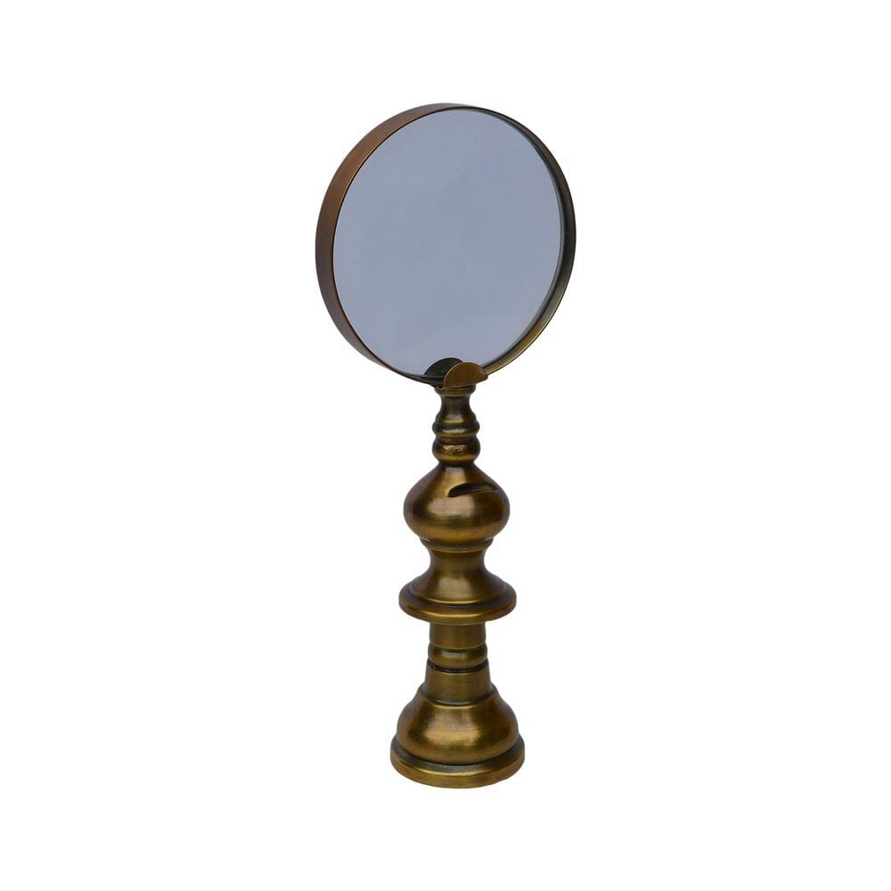 Green And Peach Brass Magnifying Glasses