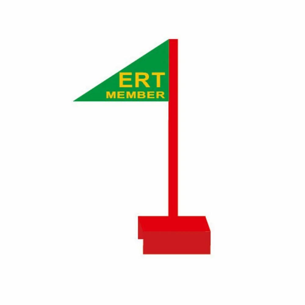 Green Ert Member Flags, 3-4 Feet