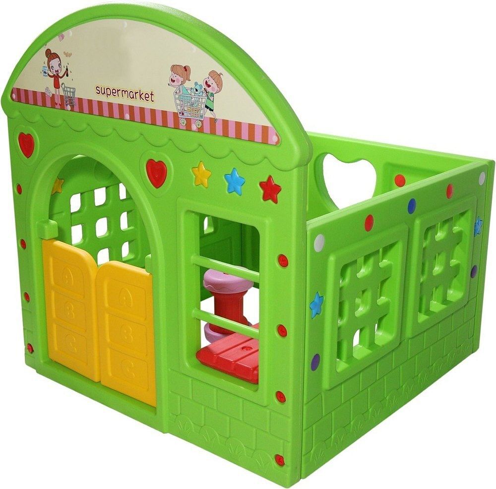 Green Plastic Super Market Play House