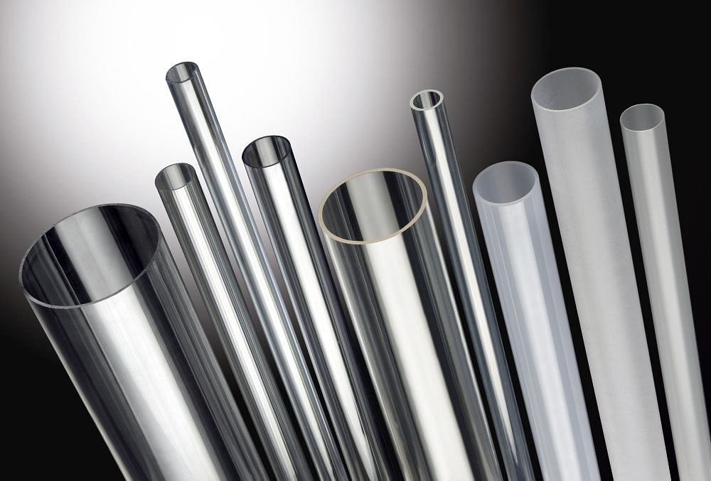 Grey Acrylic Pipes