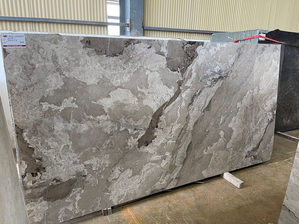 Grey Imported Camouflage Marble, Slab, Thickness: 18 mm