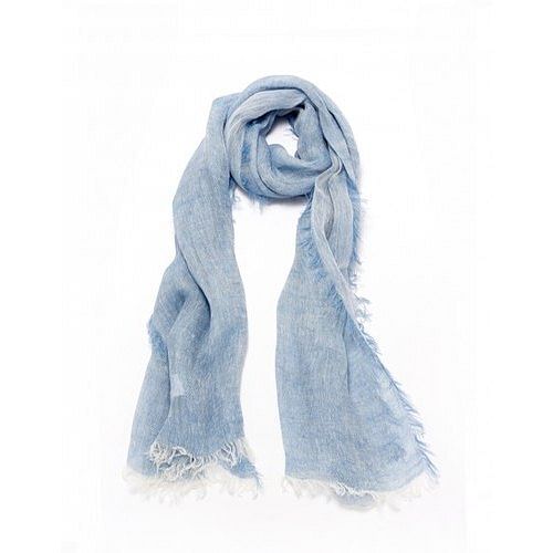 Grey Plain Linen Scarf, Packaging Type: Packet