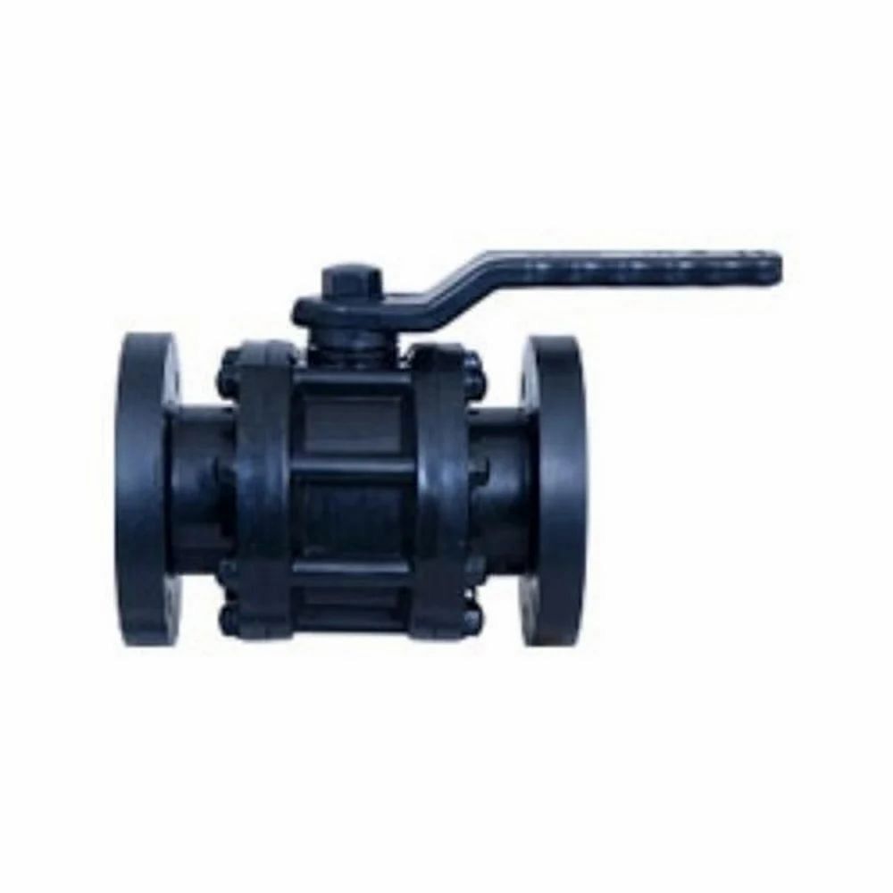 H D P E & P P Matterails Flanged End Hdpe Ball Valve, For Industrial, Size: 1"" To 8""