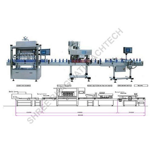 Hair Oil Bottle Filling Capping Labeling Machines