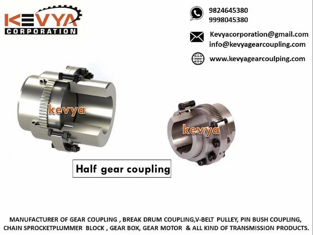 HALF GEAR COUPLING 100 TO107, For Industrial