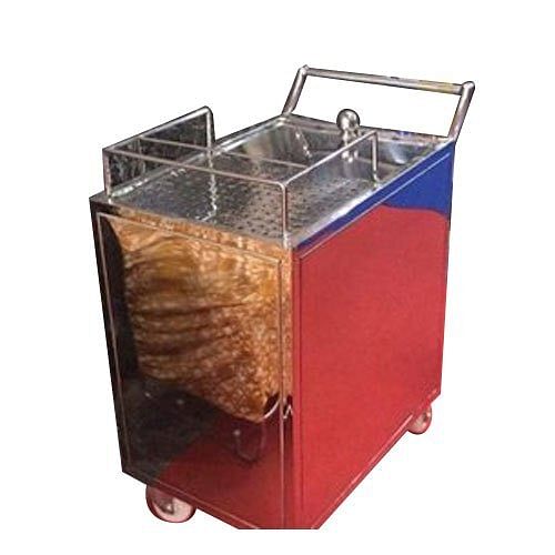 Hamza International Stainless Steel SS Catering Trolley Counter, Size/Dimension: 1.5 X 2.5 X 2.83 Feet