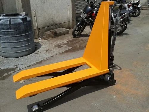 Hand Operated Hydraulic High Lift Pallet Truck, For Material Handling