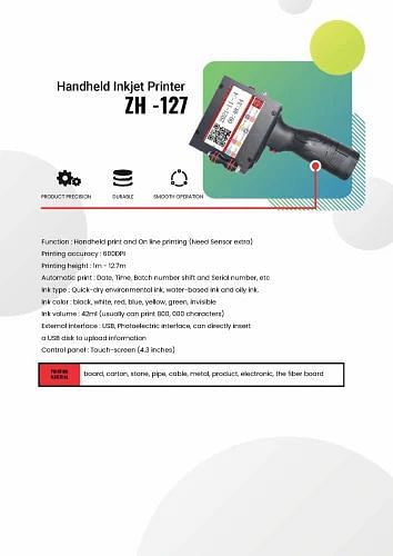 Handheld Printer, Model Type: H7, Model Name/Number: Tij