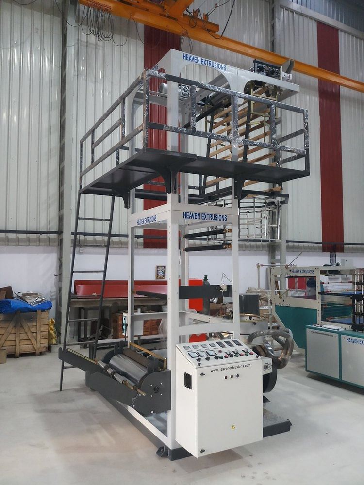 HEAVEN Semi Automatic Compostable Bag Making Machine Exporter, Capacity: 40KG/HR, 415V