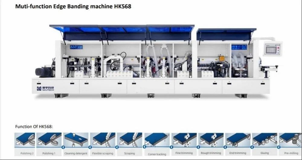 Heavy Duty Through Feed Automatic Edge Banding Machine