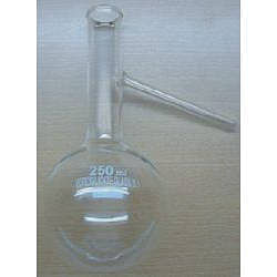 Heavy-Wall Glass SSGW Flask Distillation with Side Tube, Size/Dimension: 500ml, For Laboratory