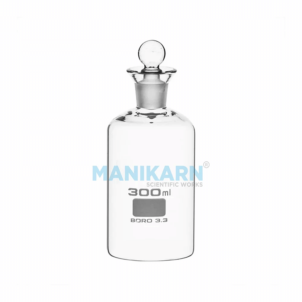 Heavy-Wall Glass Stopper MANIKARN B.O.D Bottle, Capacity: 125ml & 300ml