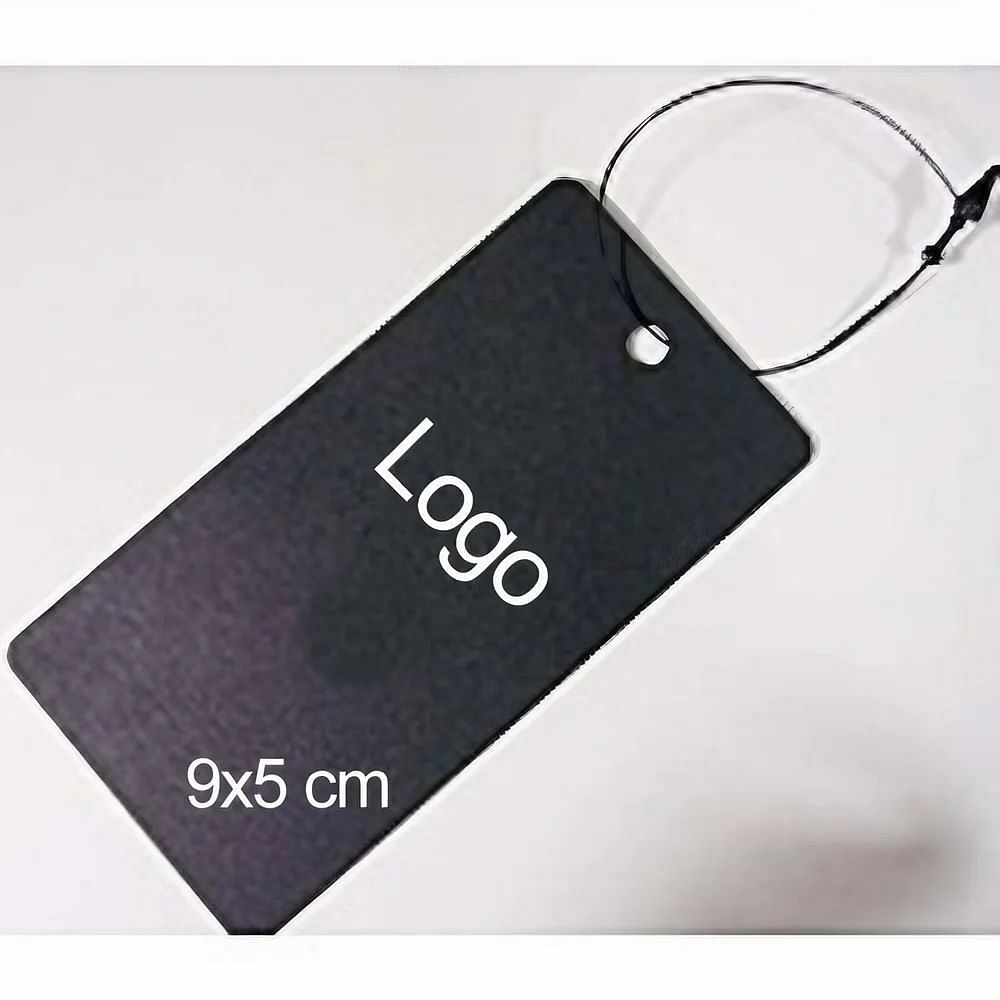 Hi Tech Labels Black Garment Tag, Shape: Rectangular