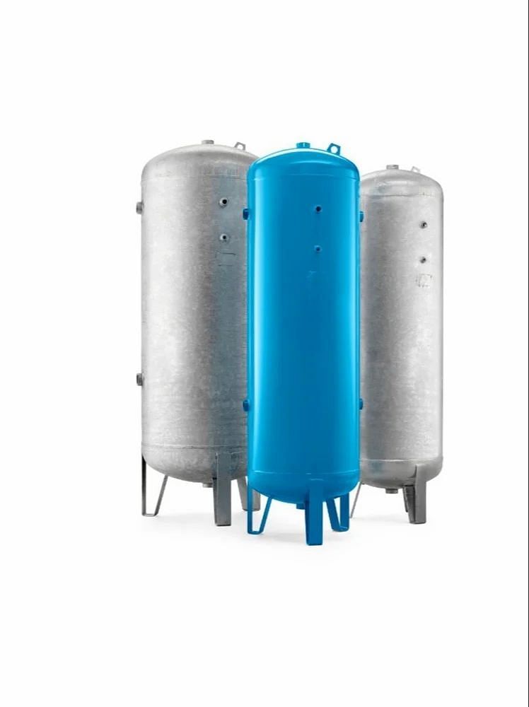 Horizontal air receiver tank