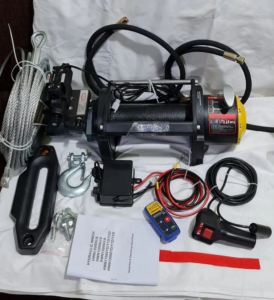 Hydraulic Power Winch, For Workshop, Capacity: 12000lbs