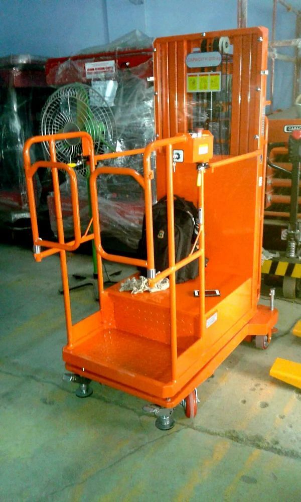 Hydraulic Semi Electric Order Picker, For Industrial, Capacity: 300 Kgs