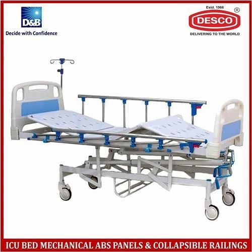 ICU Bed Mechanical ABS Panels & Collapsible Railings