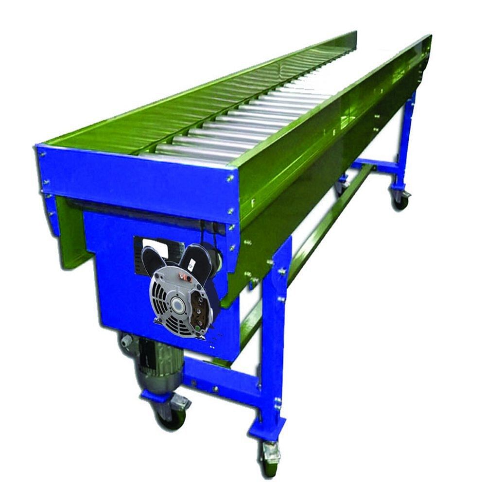 IDEF Steel Motorized Gravity Roller Conveyor, Roller Diameter: Custom, Material Handling Capacity: 50 Kg Per Feet