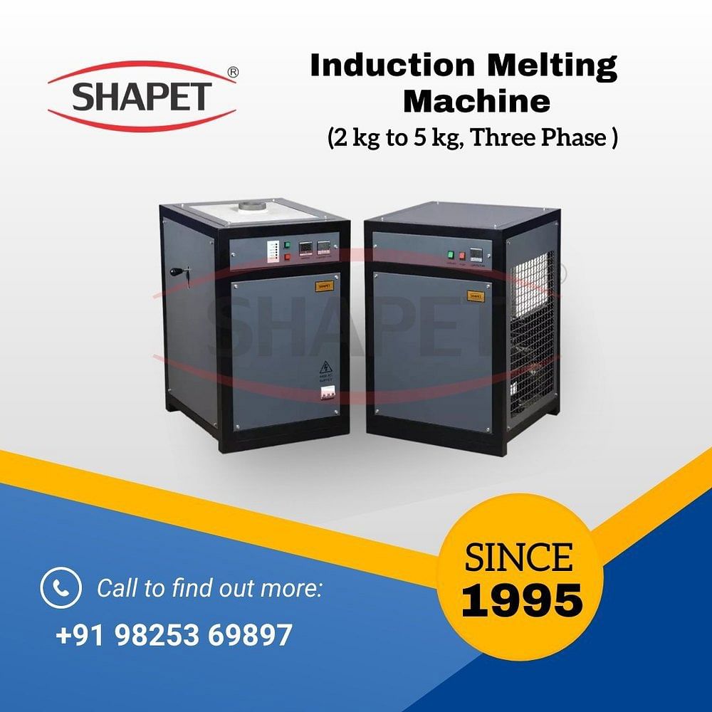 Induction Based  Silver Melting Furnace 1 Kg. In 3 Phase